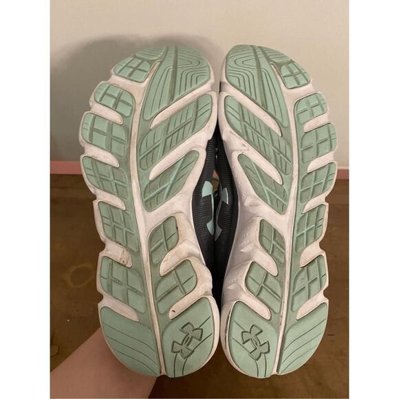 Under Armour 9.5 Micro G Assert 7 Running Shoes sneakers womens grey blue - Picture 7 of 7